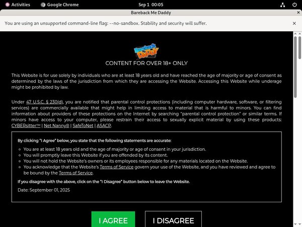 Barebackmedaddy.com Password Login