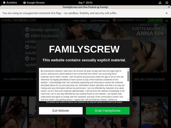 Familyscrew Password Account