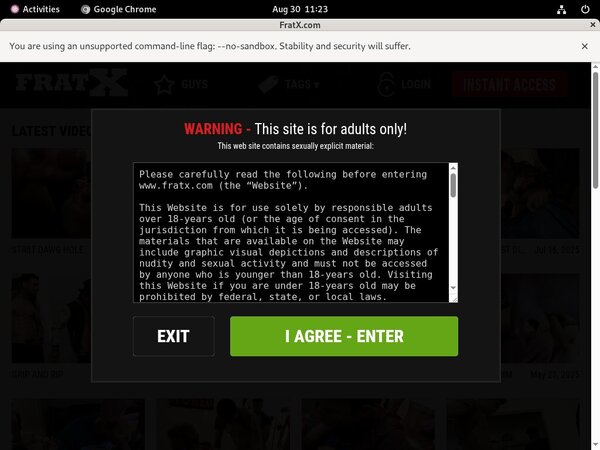 Fraternityx.com Avec IBAN / SEPA