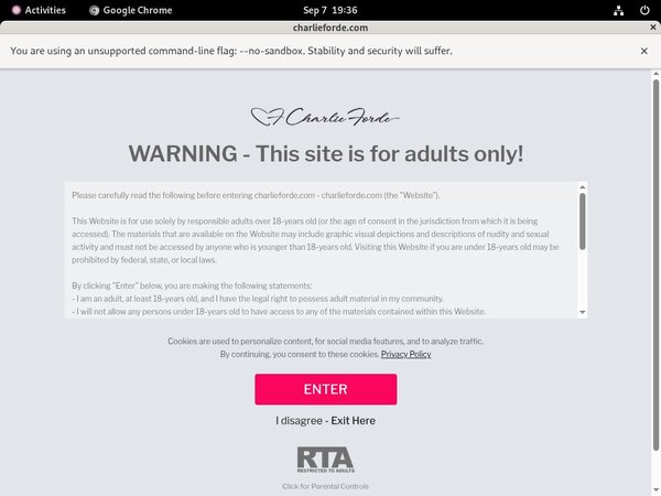 Free Charlieforde.com Username