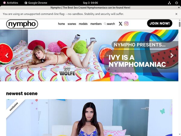 Free Nympho Logins 2018