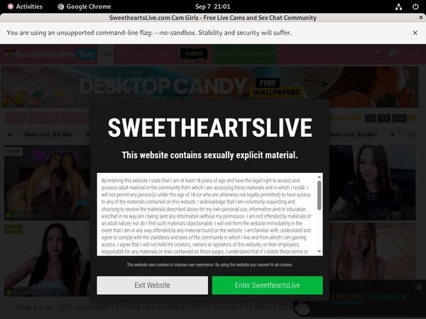 Free Sweetheartslive Passwords