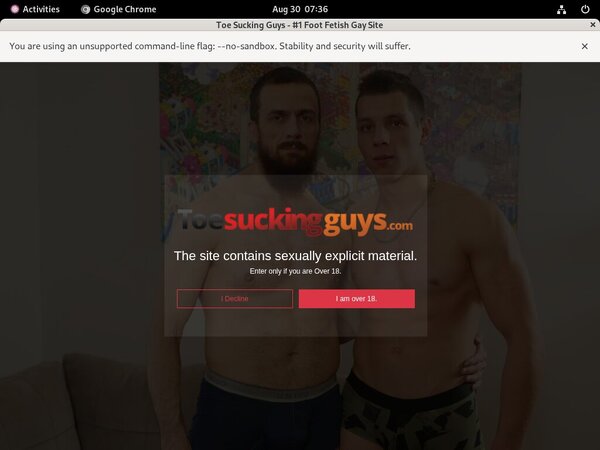 Free Toesuckingguys.com Id