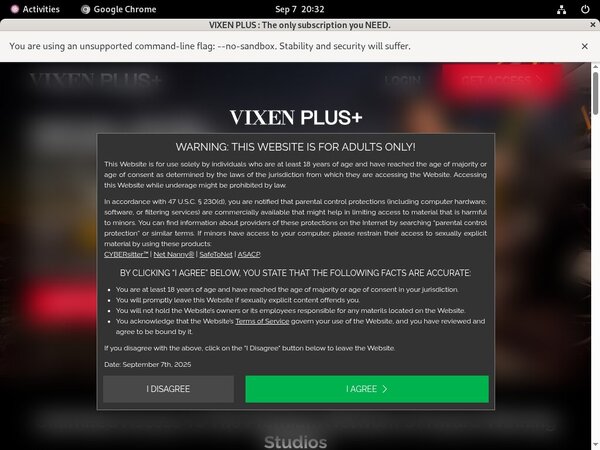 Free Vixen Plus Trial Memberships