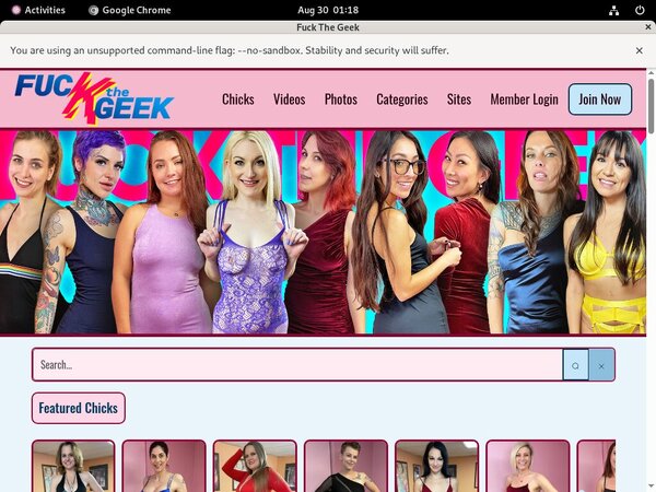 Fuckthegeek.com Sign Up Page