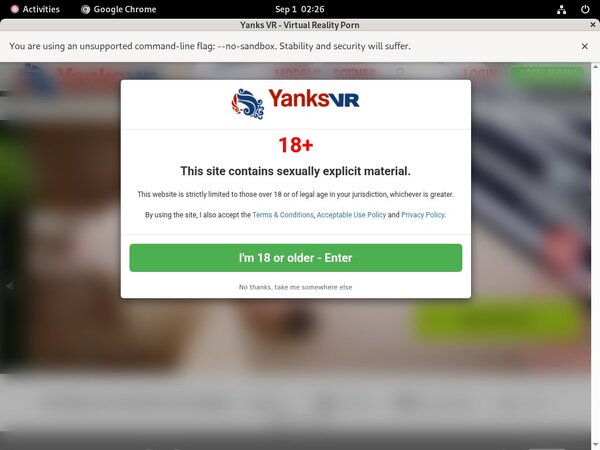 Get A Free Yanks VR Password
