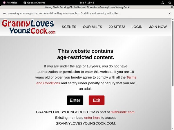 Grannylovesyoungcock Limited Promotion