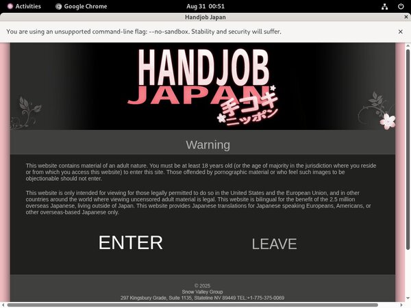 Handjob Japan Promo Tour