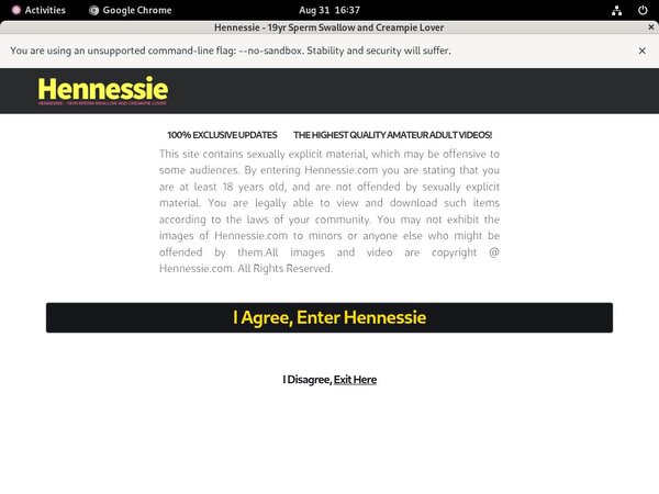 Hennessie Limited Promotion