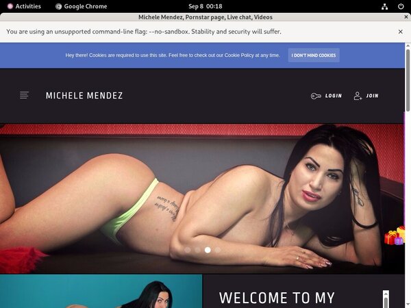 Michelemendez.modelcentro.com Join Page