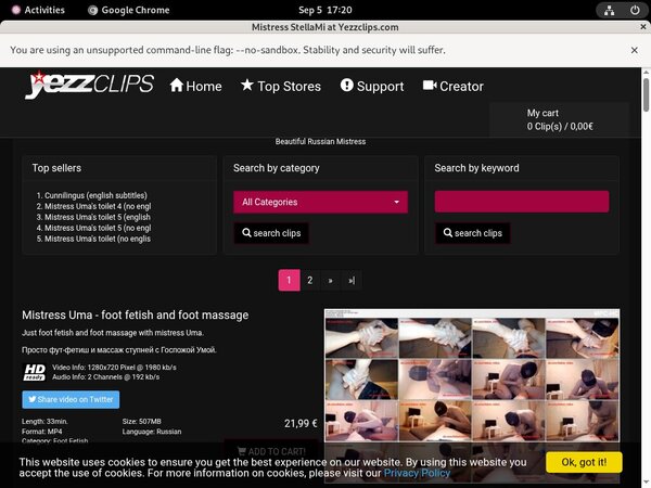 MistressStellami Signup