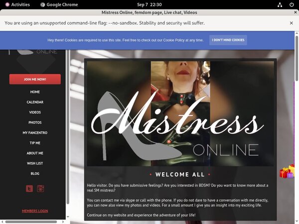 Mistressonline Discount Registration