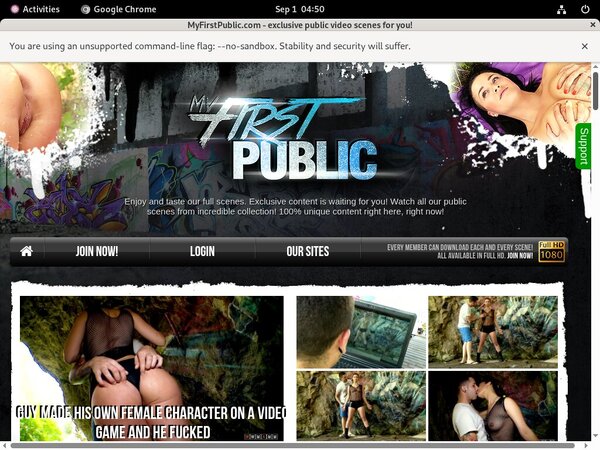 My First Public Login Details