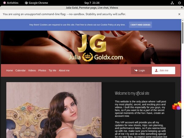 New Julia Gold Account