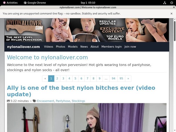 Nylon All Over Picture