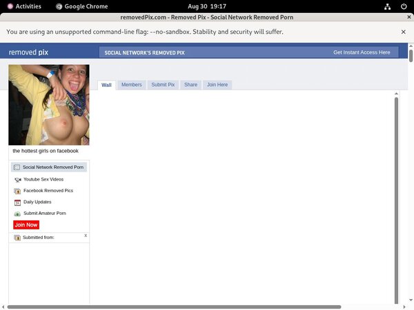 Removed Pix Premium Account Login