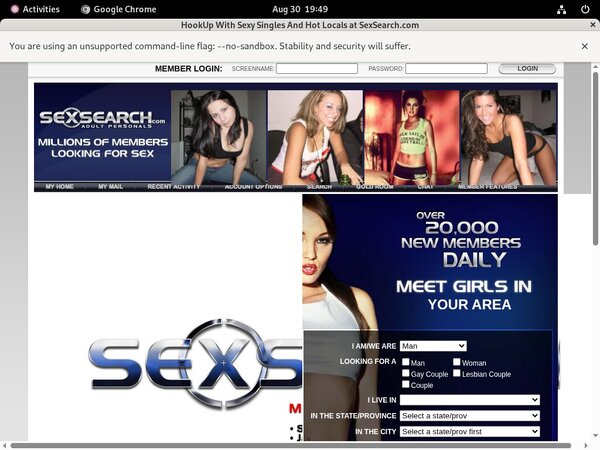Sexsearch Login Passwords
