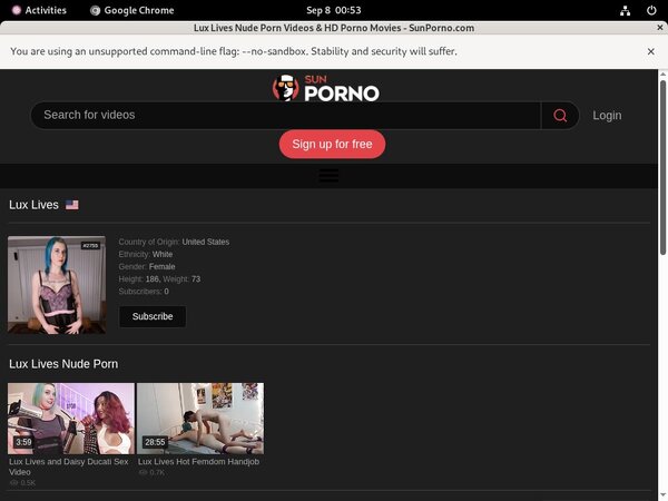 Sunporno.com Free Users