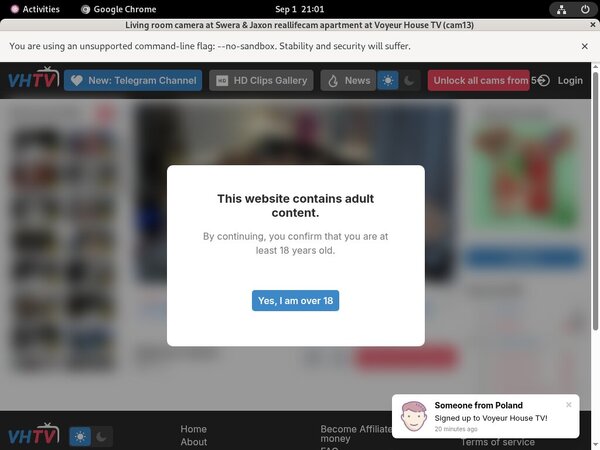 TV House Voyeur Free Login