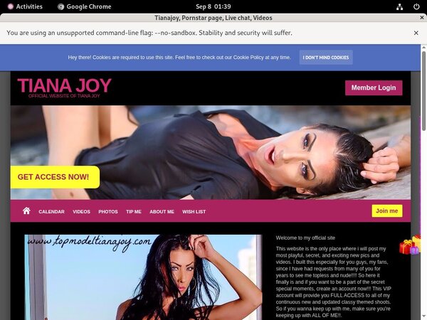 Tianajoy.modelcentro.com Paypal Access