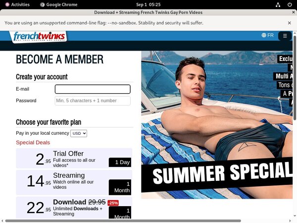 Trial Membership Frenchtwinks