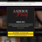 Try Ladyboypussy.com For Free