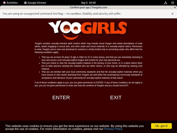 Yoogirls.com Yearly Membership