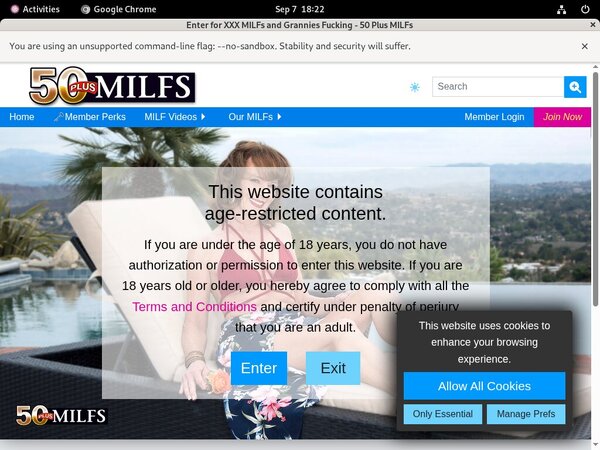 50 Plus MILFs Mobile Account