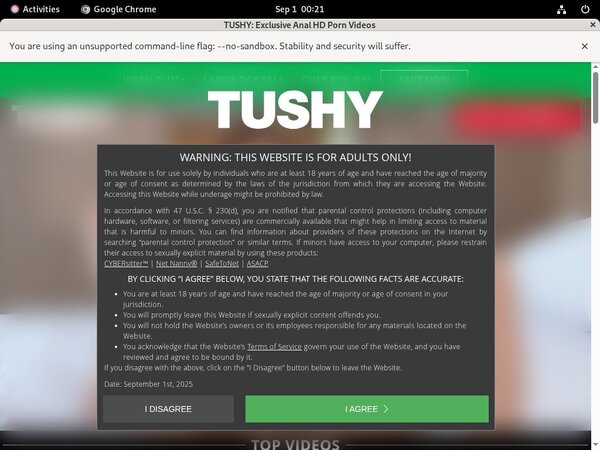 Free Pass For Tushy